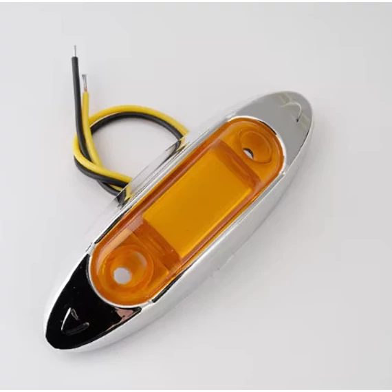 4 LED-es szélességjelző / helyzetjelző lámpa – sárga – 12–24V – E jeles