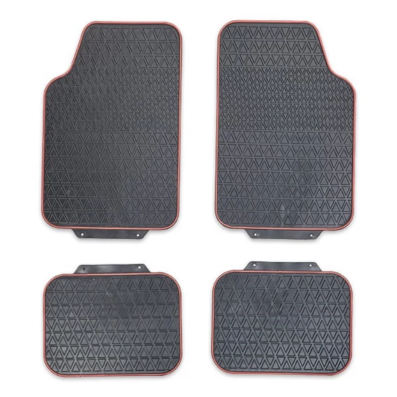 Gumiszőnyeg szett rozsdabarna szegéllyel