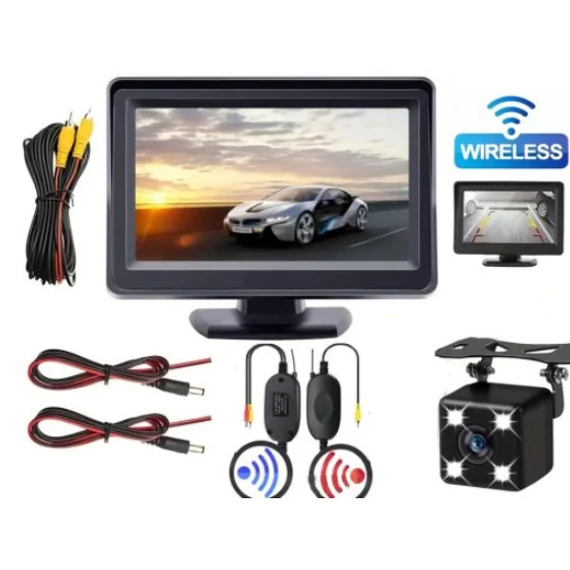 Tolatókamera rendszer, vezeték nélküli 12V W05580-2