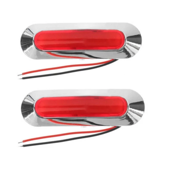 Szélességjelző piros 4 LED 12-24V E-jeles