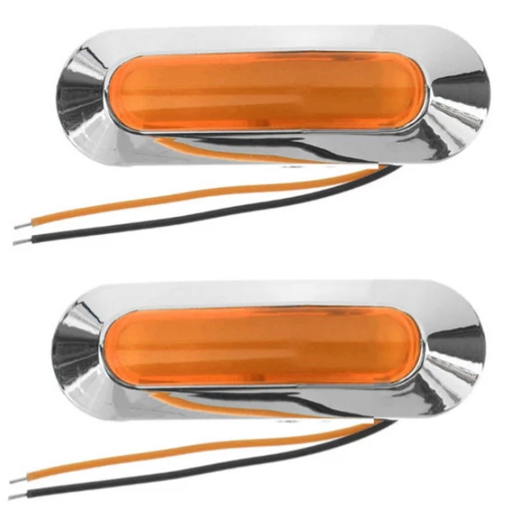 Szélességjelző sárga 4 LED 12-24V E-jeles