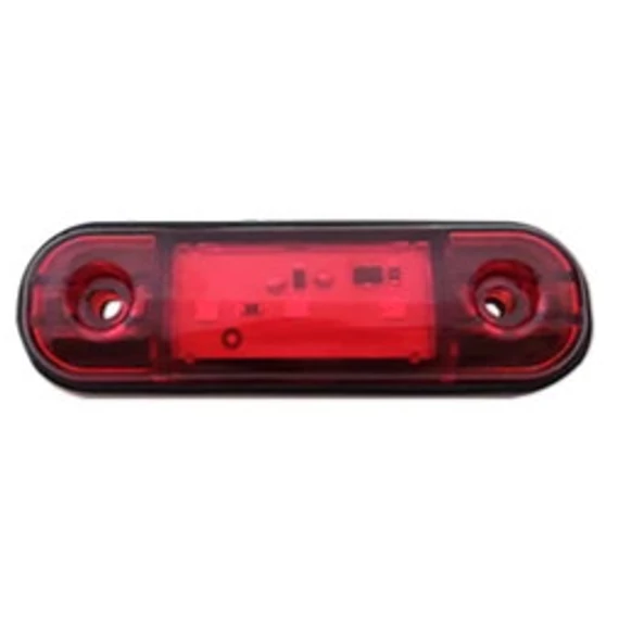3 LED-es szélességjelző lámpa – piros – 12–24V – E jeles