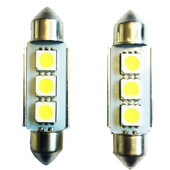 Szofita LED izzó - 41mm - CANBUS - 3 SMD - fehér - 12V