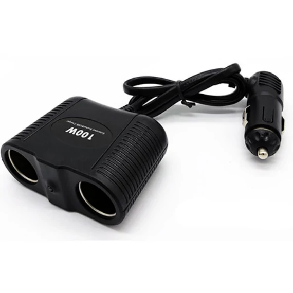 Szivargyújtó elosztó 2-es – állítható – 12-24V – max. 100W