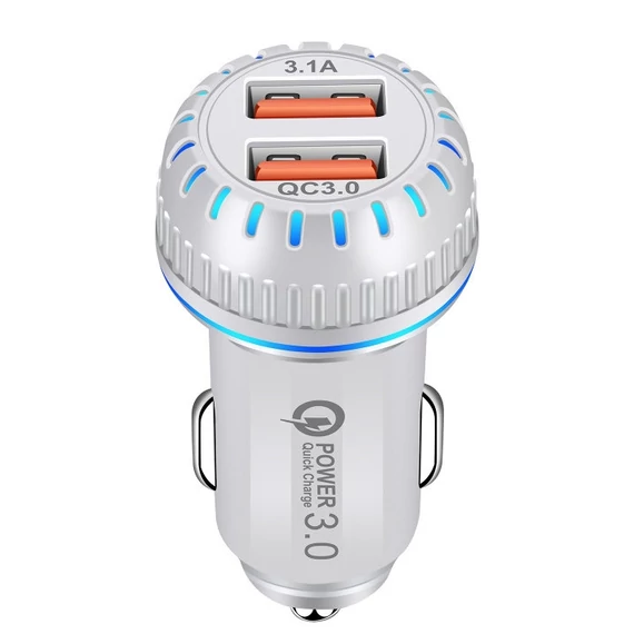 2-es USB autós gyors töltő - 12-24V - 3.1A