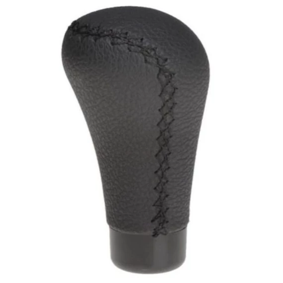 Bőr váltógomb fekete - adapterekkel