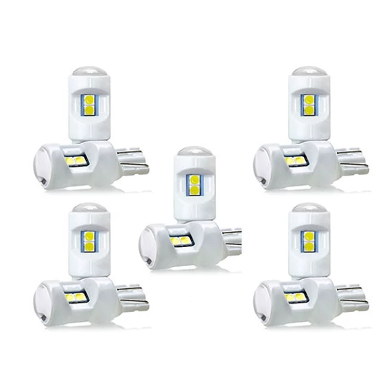 T10 LED izzó 6SMD 3030 12V fehér 10db