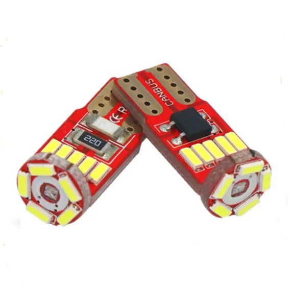 T10 LED izzó 15SMD CANBUS 12V fehér
