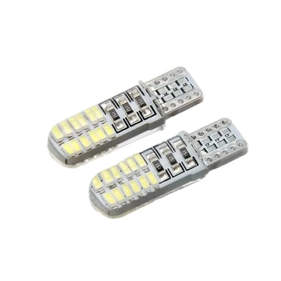 T10 LED izzó 24SMD CANBUS 12/24V fehér