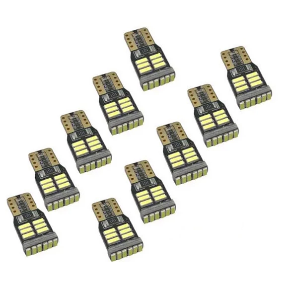 T10 LED izzó 18SMD 3018 12V fehér 10db