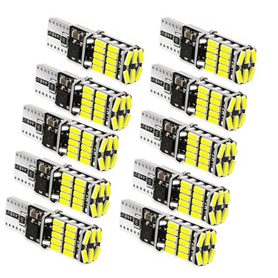 T10 LED izzó 26SMD 4026 CANBUS 12/24V fehér 10db