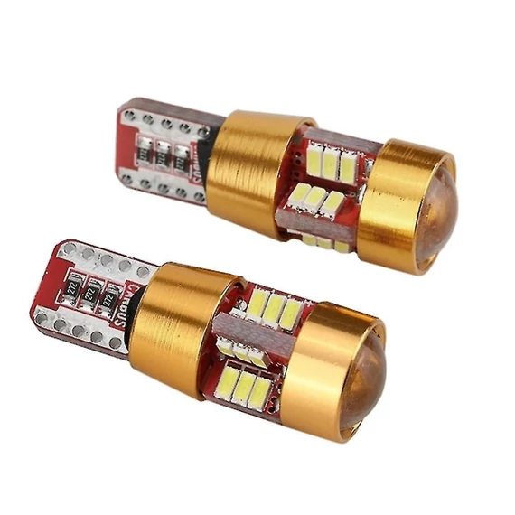 T10 LED izzó 27SMD CANBUS 12V fehér 2db