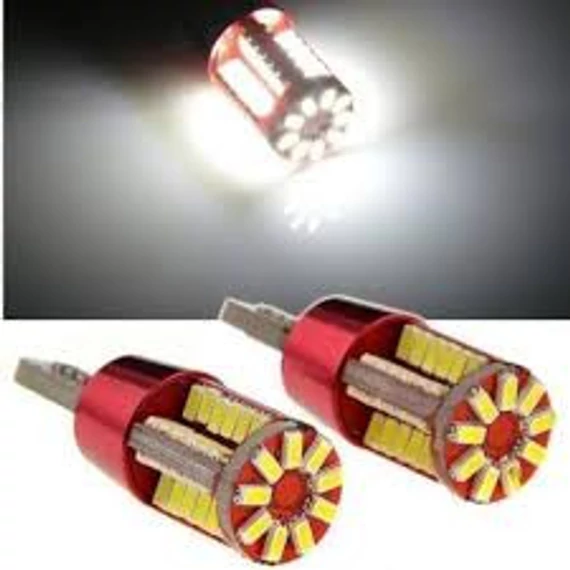 T10 LED izzó 57SMD 3014 12V fehér 2db