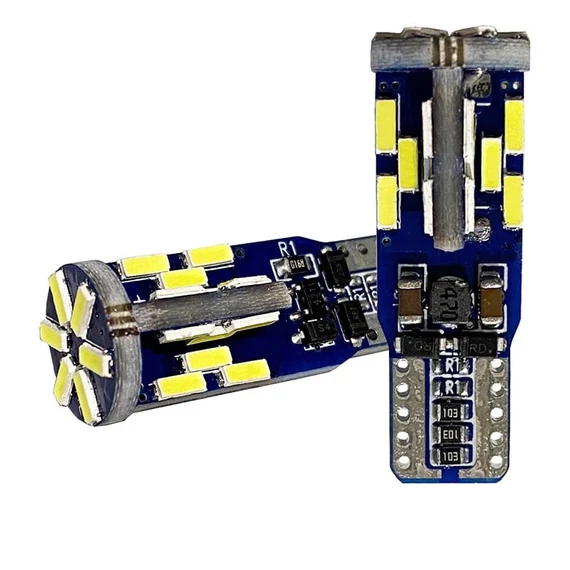 T10 LED izzó 30SMD 4014 CANBUS 12/24V fehér 2db