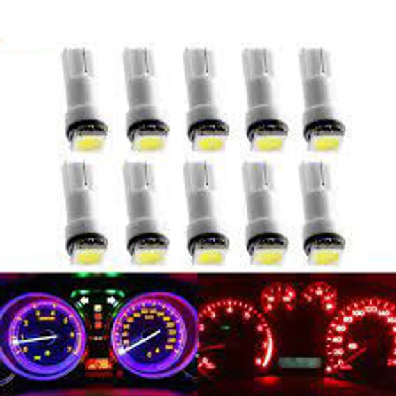 T5 LED izzó – SMD – 12V – hideg fehér – 10 db