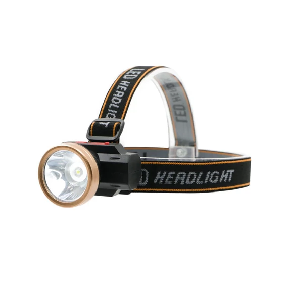 COB LED fejlámpa akkumulátoros