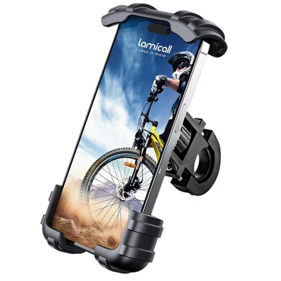 Motoros és kerékpáros telefontartó - kormányra szerelhető - 4.5-6.9 inch