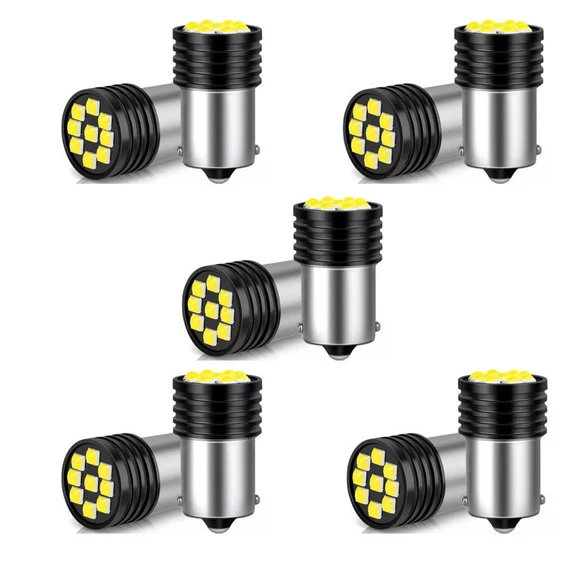 1156 LED izzó – 9 SMD – fehér – 12V – 10 db