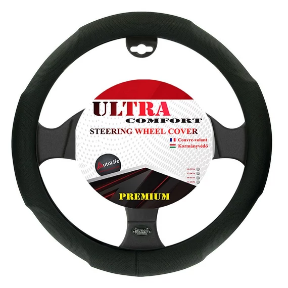 Kormányvédő - bőrhatású - 38 cm - szintetikus