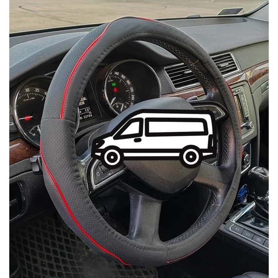 Műbőr kormányvédő - 42cm - szintetikus