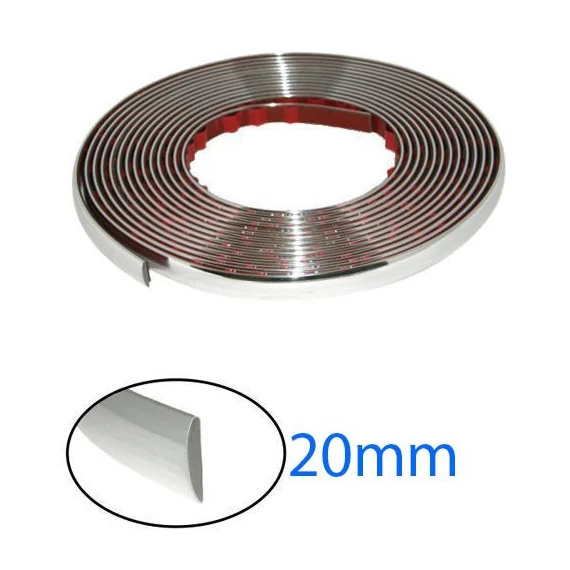 15m hosszú 20mm széles króm díszcsík