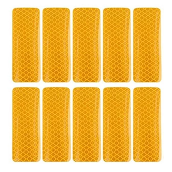 Fényvisszaverő csík narancssárga – 10 db – 30×5 cm – öntapadós