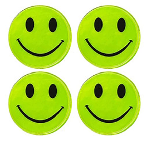 Fényvisszaverős matrica szett - 4db - smiley