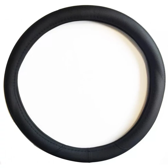 Bőrhatású szellőző kormányvédő fekete 36-38 cm