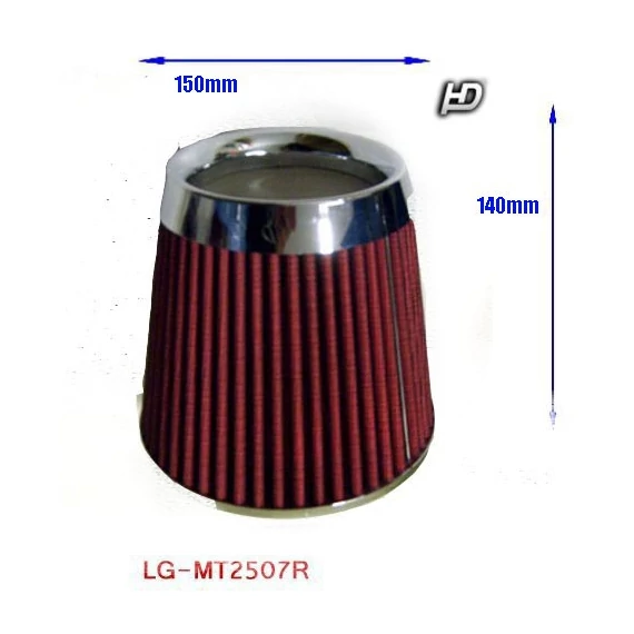 Direkt szűrő sport levegőszűrő piros - 76 mm