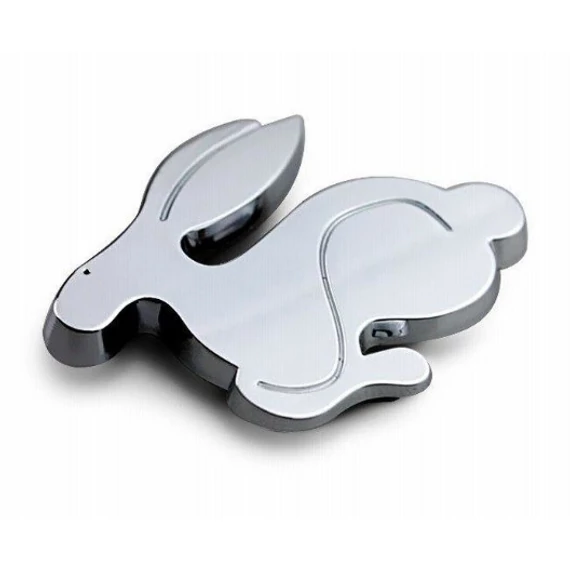 3D fém nyúl autó logó