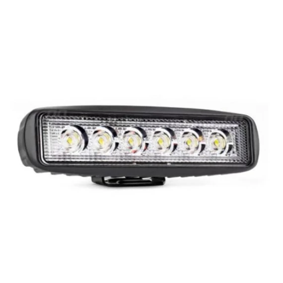LED munkalámpa - 6 LED - 18W - 160x46mm - 10-30V - IP67