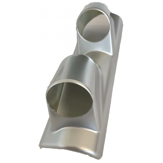 2-es műszer tartó – 2 colos – ezüst