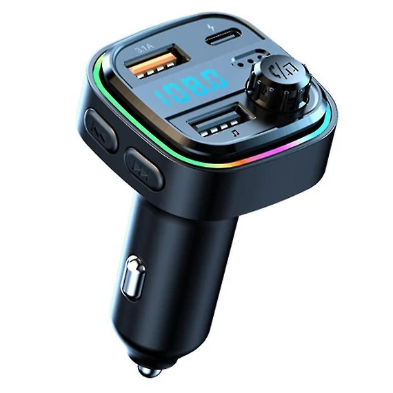 C26 Bluetooth kihangosító 5.3+EDR FM transmitter RGB 12/24V