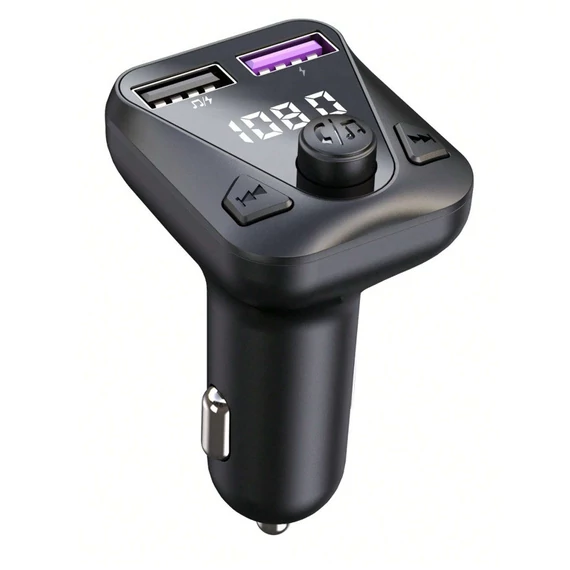 C43 Bluetooth kihangosító 5.3+EDR FM transmitter 12/24V