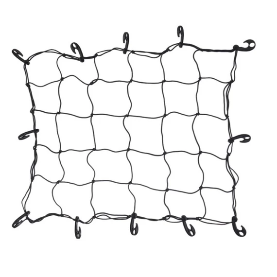 Csomagtér háló - 75x90cm - műanyag kampós - stretch