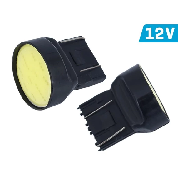 W21/5W T20q COB LED izzó 12V CANBUS - fehér (2 db)