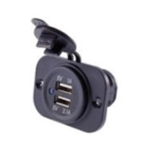 Beépített töltő 2x USB 3.1A, 12/24V, 63210