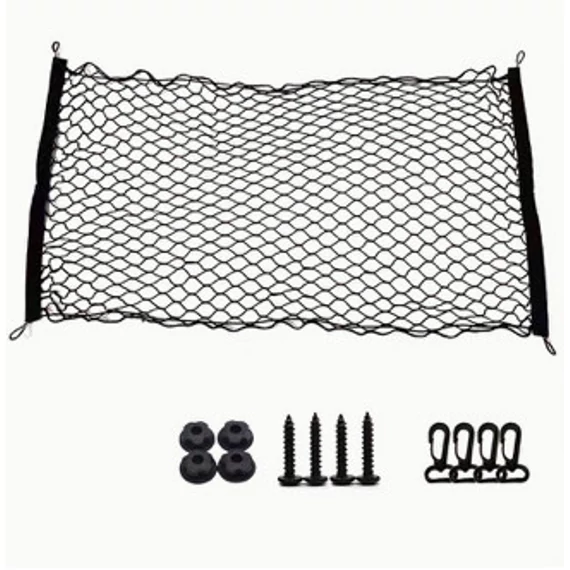 Csomagtér háló - 60x110cm - műanyag kampós