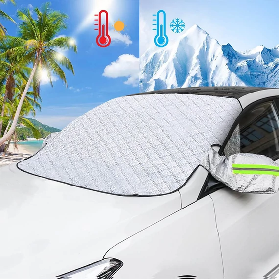 3 rétegű thermo mágneses szélvédő és tükör takaró ponyva