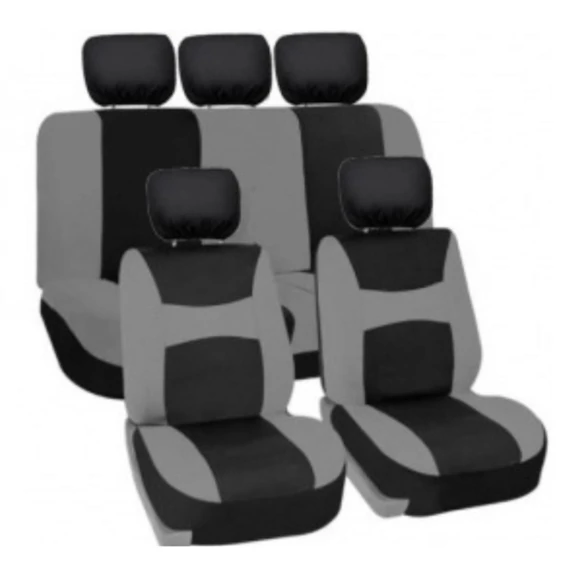 Univerzális üléshuzat szett - 8 részes - fekete-kék