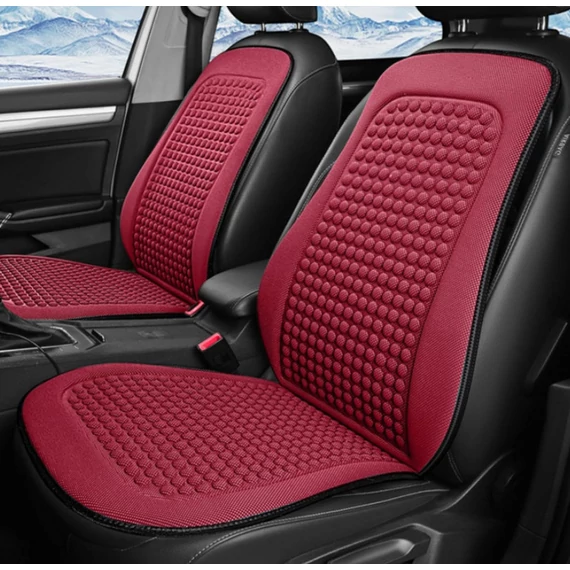 Autós ülésvédő - buborékos felület - bordó - univerzális