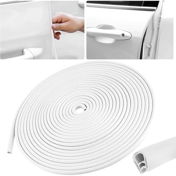 Ajtóvédő gumicsík 5 m – fehér