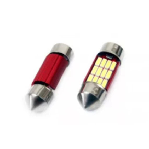 CANBUS 12SMD LED Sofita izzó 31mm fehér 12/24V