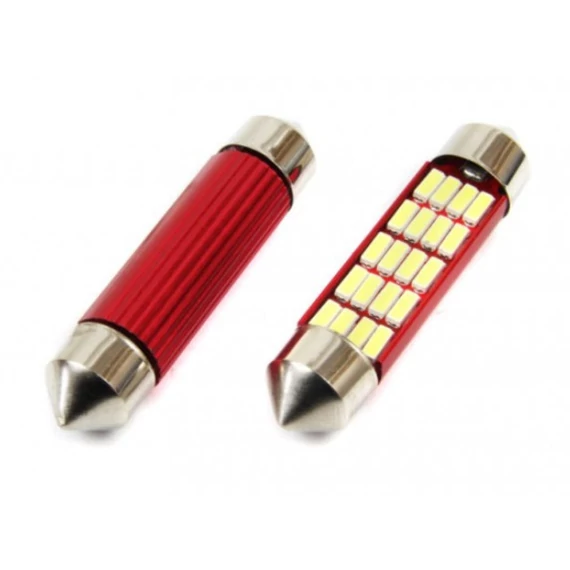 CANBUS 20SMD LED Sofita izzó 41mm fehér 12/24V