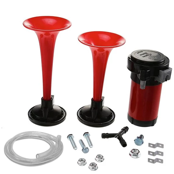 Autós kompresszoros légkürt - 12V - dupla kürt szett