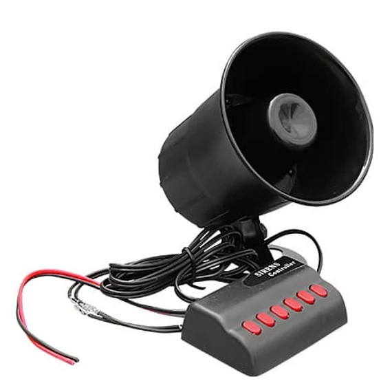 77018 6 Szólamú Állathangos sziréna 12V - ló, kutya, tehén, kakas, bárány, macska