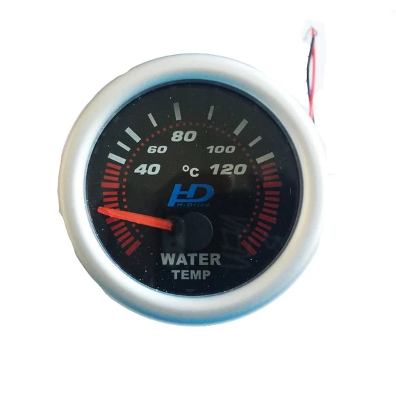 Vízhőmérséklet mérő műszer 52 mm - fekete számlap