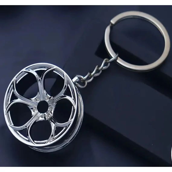 W16362-2SI Felni kulcstartó fémből - ezüst