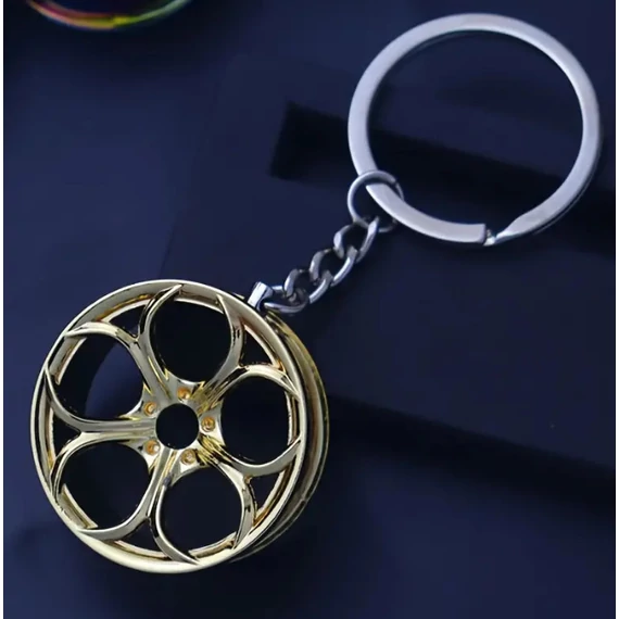 W16362-2G Felni kulcstartó fémből - arany