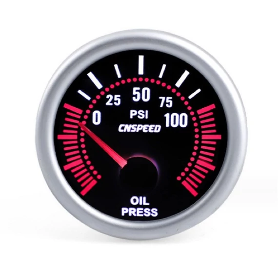 Olajnyomás mérőóra 52 mm fekete számlappal